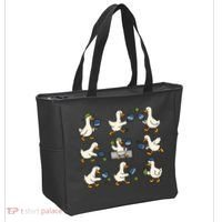 Funny Goose Pickleball Cute Gift Tote Bag thumb 2