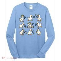 Funny Goose Pickleball Cute Gift Long Sleeve Shirt thumb 0