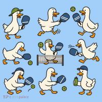 Funny Goose Pickleball Cute Gift Women's T-Shirt thumb 2