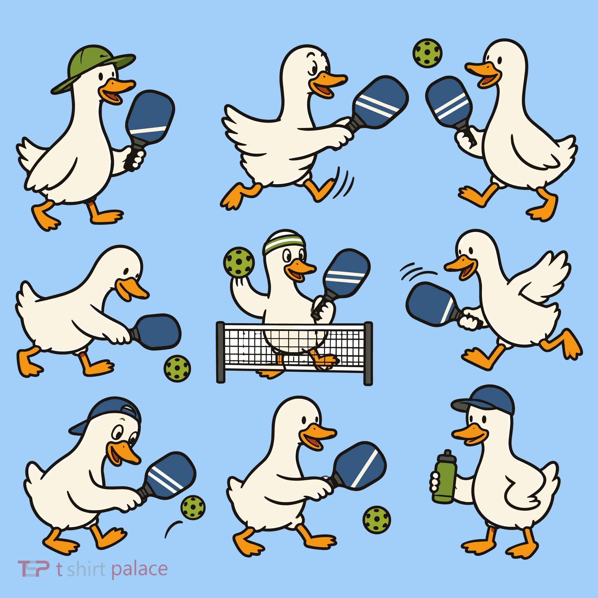 Funny Goose Pickleball Cute Gift Women's T-Shirt