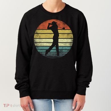 Funny Golf Player Gift Funny Golfer Retro Vintage Style Coach Gift Women's Sweatshirt