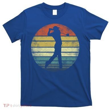 Funny Golf Player Gift Funny Golfer Retro Vintage Style Coach Gift T-Shirt
