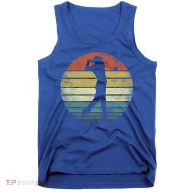 Funny Golf Player Gift Funny Golfer Retro Vintage Style Coach Gift Tank Top