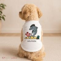 Funny Golphin Quote Golf Cool Dolphin Doggie Tank thumb 2