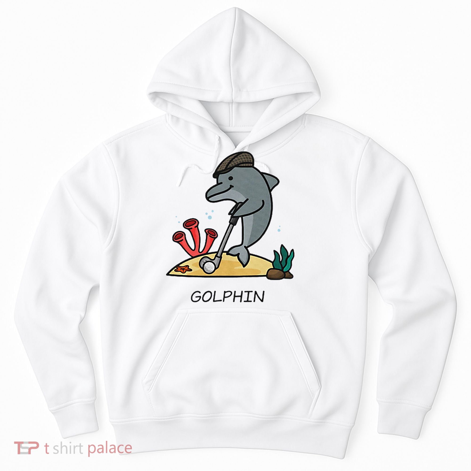Funny Golphin Quote Golf Cool Dolphin Hoodie