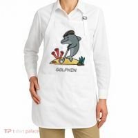 Funny Golphin Quote Golf Cool Dolphin Apron thumb 2
