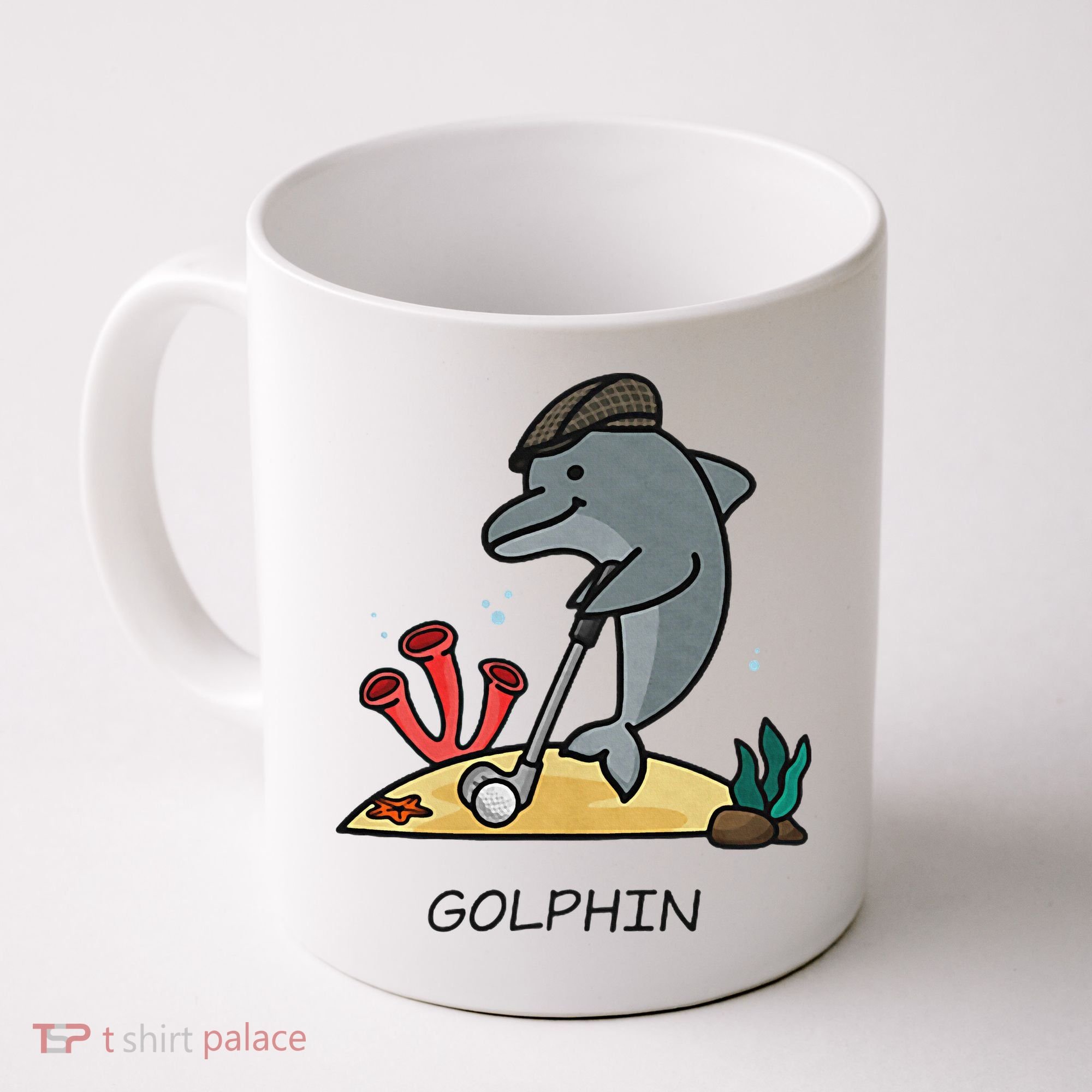 Funny Golphin Quote Golf Cool Dolphin Coffee Mug