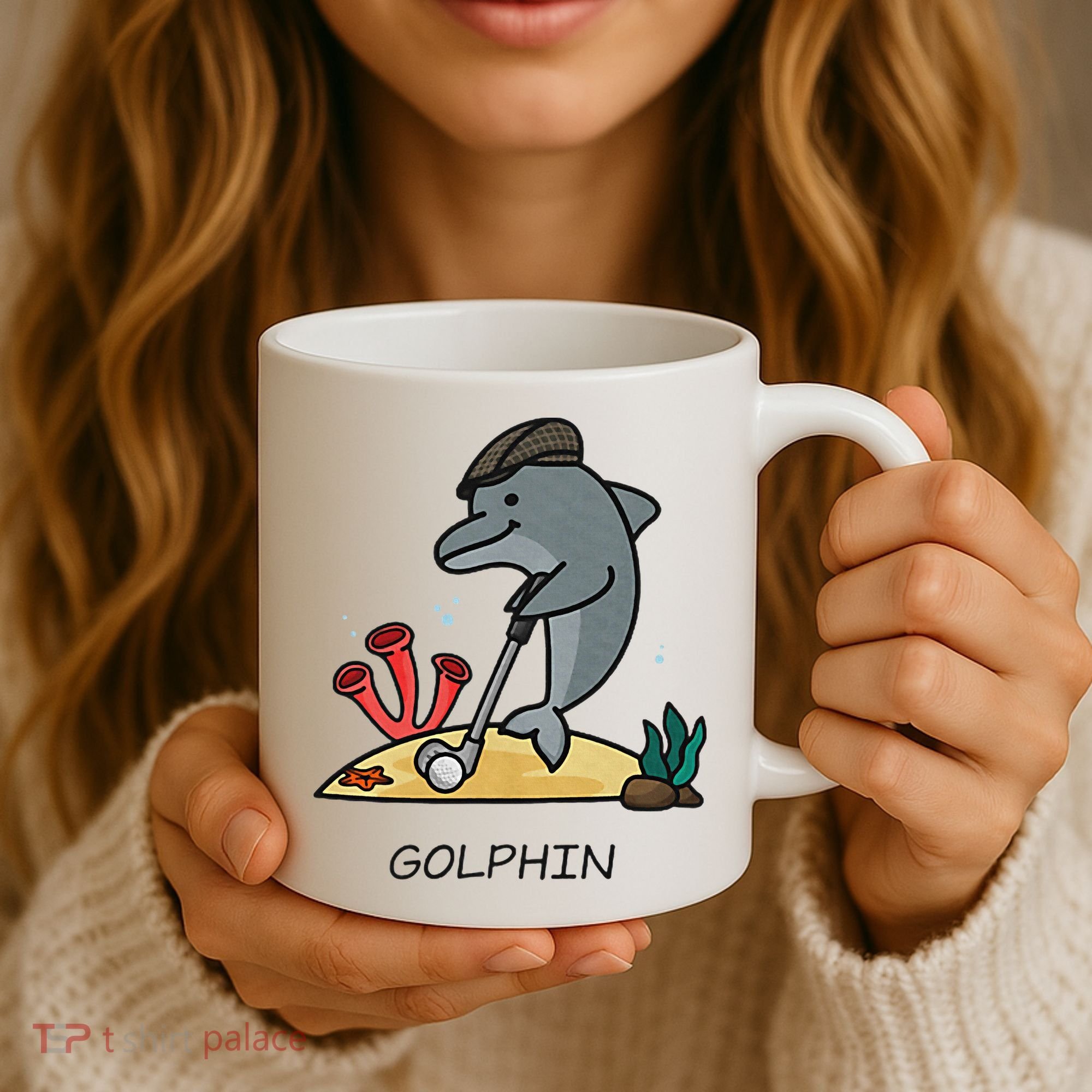 Funny Golphin Quote Golf Cool Dolphin Coffee Mug