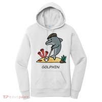Funny Golphin Quote Golf Cool Dolphin Women's Hoodie thumb 0