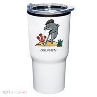 Funny Golphin Quote Golf Cool Dolphin Tumbler thumb 0