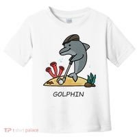 Funny Golphin Quote Golf Cool Dolphin Toddler T-Shirt thumb 0