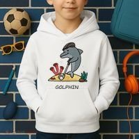 Funny Golphin Quote Golf Cool Dolphin Kids Hoodie thumb 2