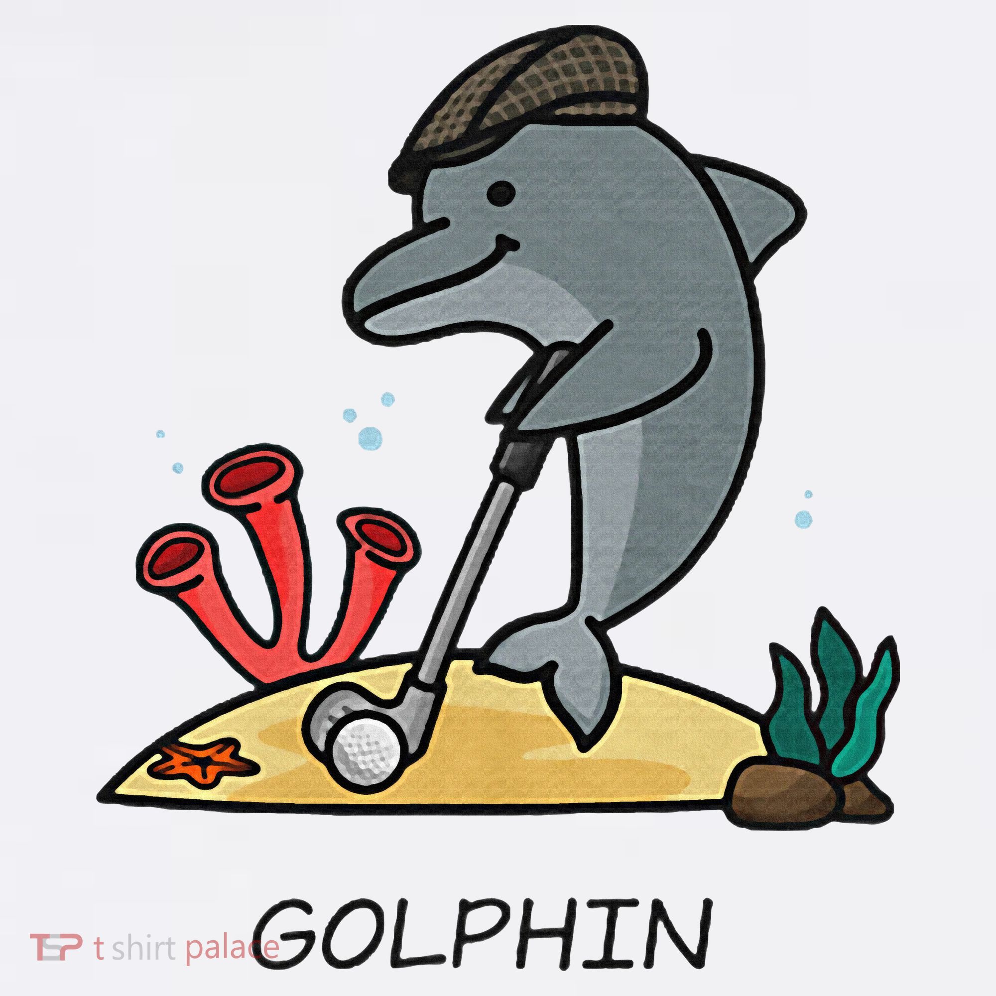 Funny Golphin Quote Golf Cool Dolphin Kids Hoodie