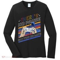Funny Gamer Quote Motivational Retro Video Gaming Classic Women's Long Sleeve Shirt thumb 0