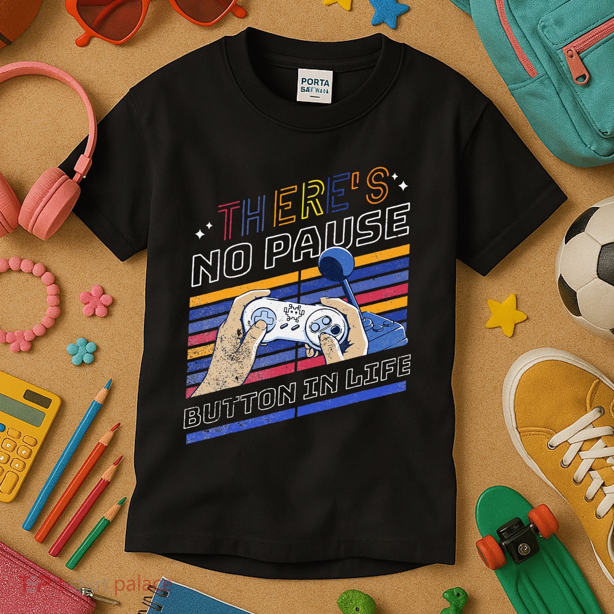 Funny Gamer Quote Motivational Retro Video Gaming Classic Kids T-Shirt