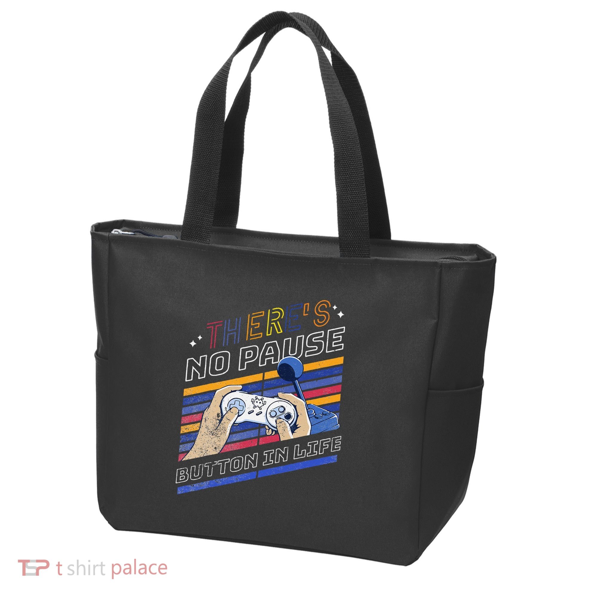 Funny Gamer Quote Motivational Retro Video Gaming Classic Tote Bag