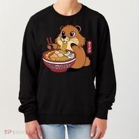 Funny Groundhog Ramen Noodles Women's Sweatshirt thumb 0