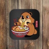 Funny Groundhog Ramen Noodles Coaster thumb 0