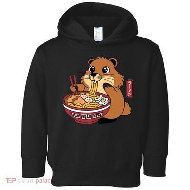 Funny Groundhog Ramen Noodles Toddler Hoodie