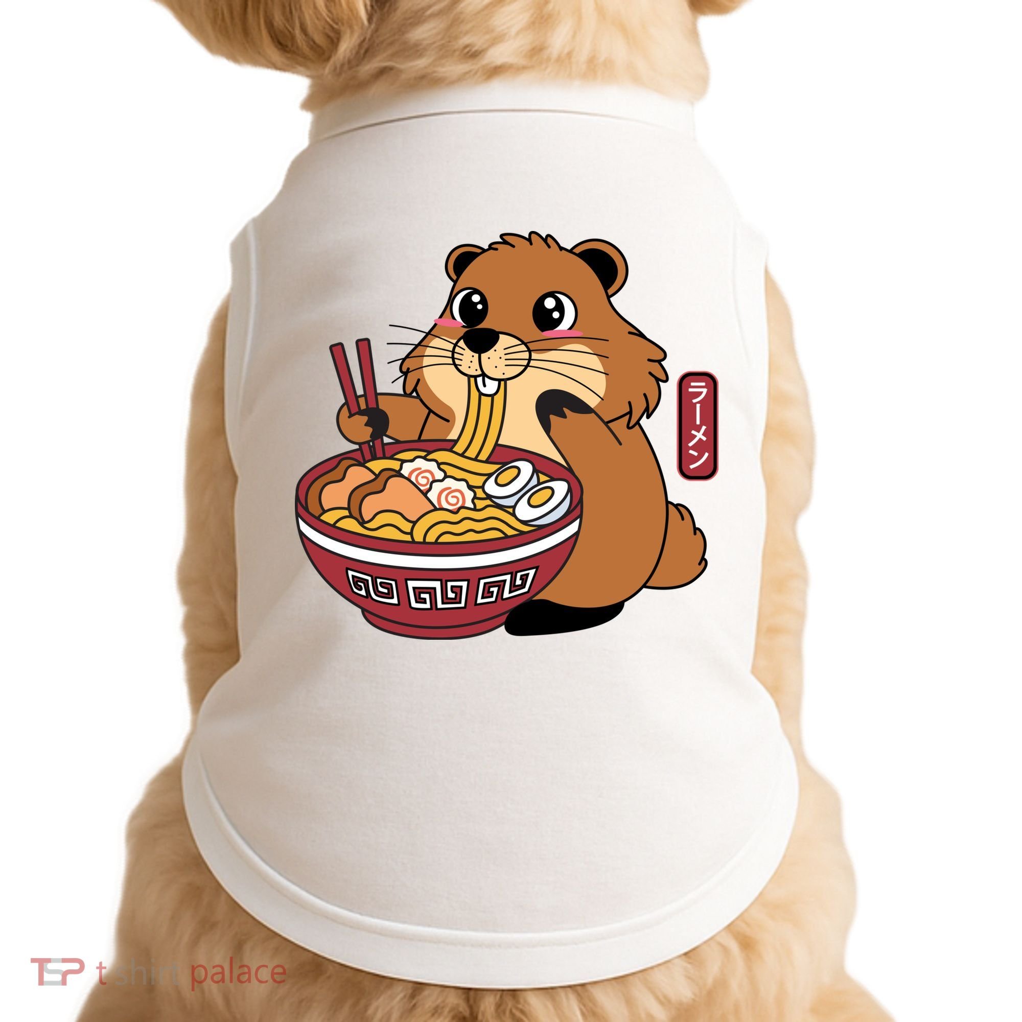 Funny Groundhog Ramen Noodles Doggie Tank