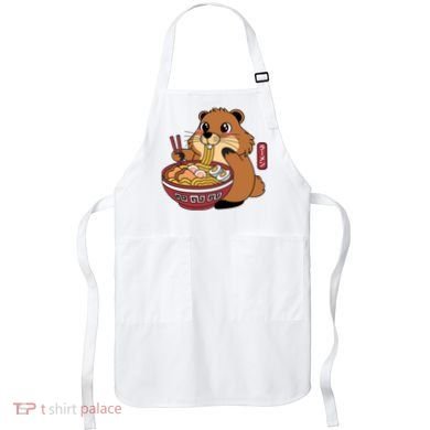 Funny Groundhog Ramen Noodles Apron
