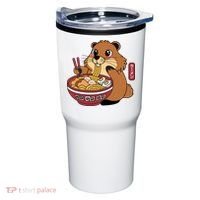Funny Groundhog Ramen Noodles Tumbler thumb 0