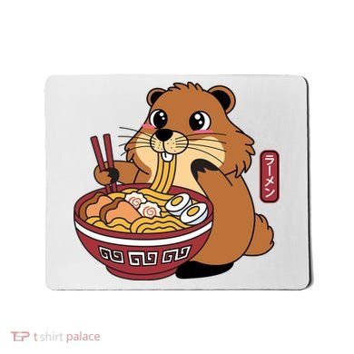 Funny Groundhog Ramen Noodles Mousepad
