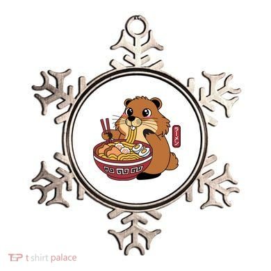 Funny Groundhog Ramen Noodles Ornament