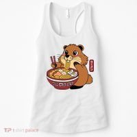 Funny Groundhog Ramen Noodles Women's Tank Top thumb 0