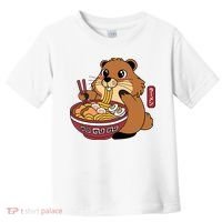 Funny Groundhog Ramen Noodles Toddler T-Shirt thumb 0