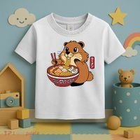 Funny Groundhog Ramen Noodles Toddler T-Shirt thumb 3