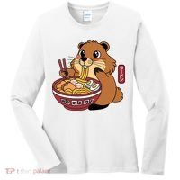 Funny Groundhog Ramen Noodles Women's Long Sleeve Shirt thumb 0