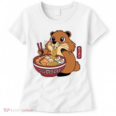 Funny Groundhog Ramen Noodles Women's T-Shirt