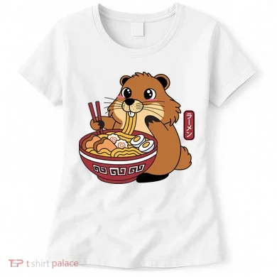 Funny Groundhog Ramen Noodles Women's T-Shirt