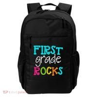 First Grade Rocks Cool Gift Team 1St Grade Teacher Funny Gift Backpack thumb 0