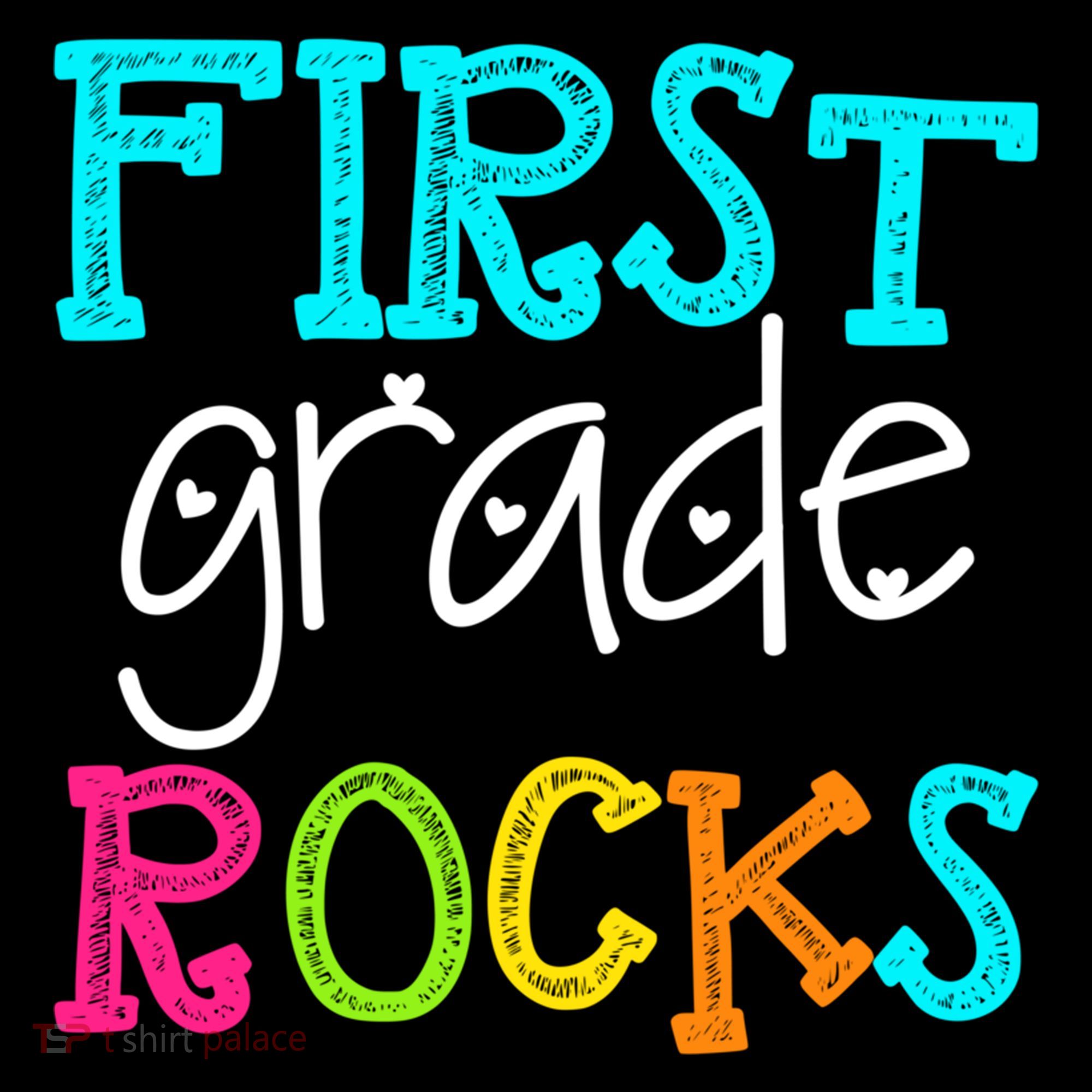 First Grade Rocks Cool Gift Team 1St Grade Teacher Funny Gift Women's Hoodie