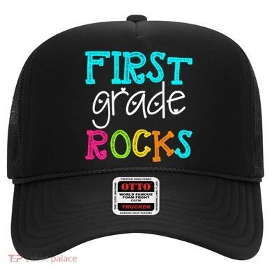 First Grade Rocks Cool Gift Team 1St Grade Teacher Funny Gift Hat
