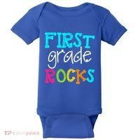 First Grade Rocks Cool Gift Team 1St Grade Teacher Funny Gift Baby Bodysuit thumb 0