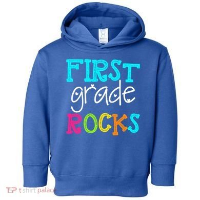 First Grade Rocks Cool Gift Team 1St Grade Teacher Funny Gift Toddler Hoodie