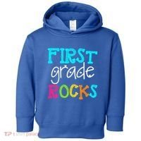 First Grade Rocks Cool Gift Team 1St Grade Teacher Funny Gift Toddler Hoodie thumb 0