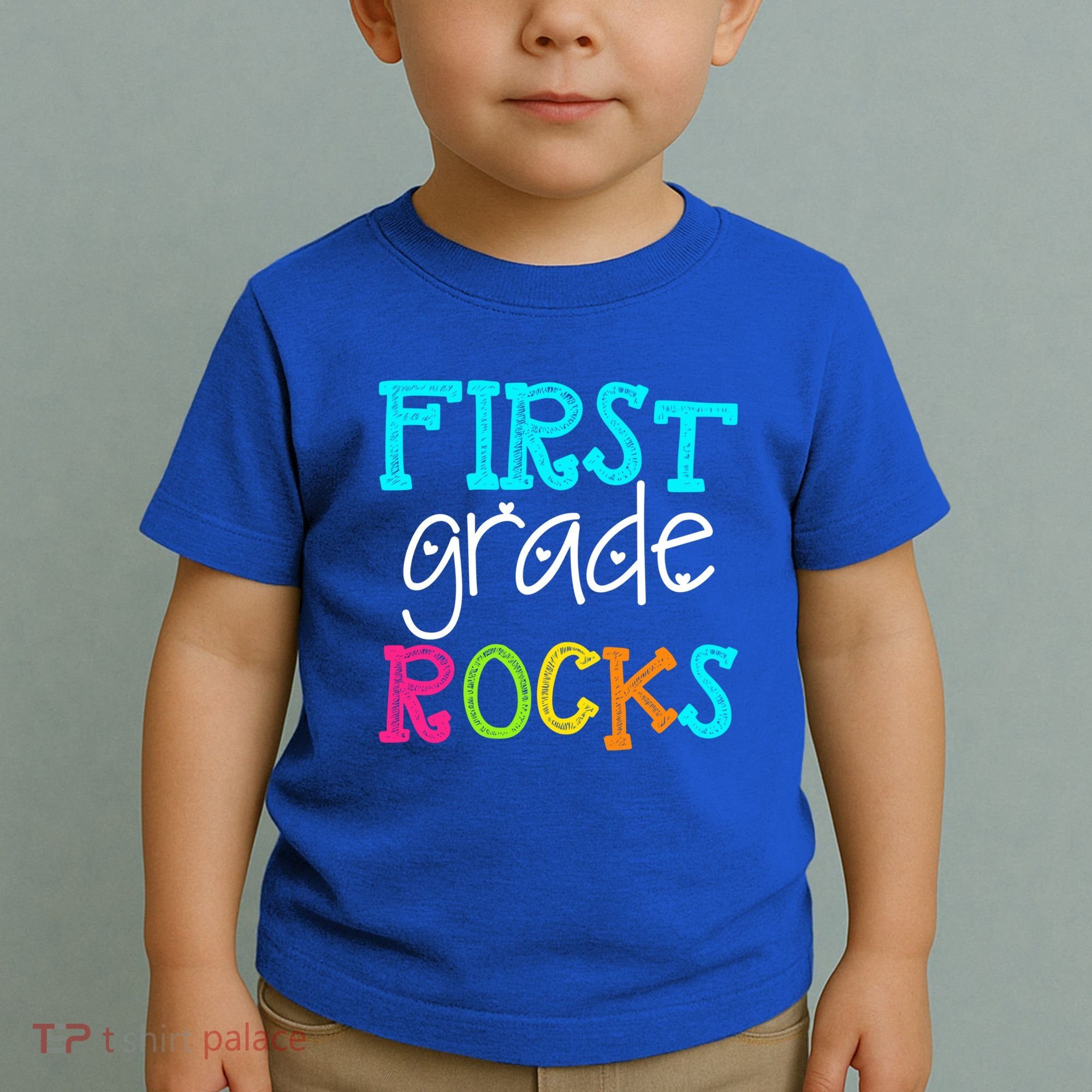 First Grade Rocks Cool Gift Team 1St Grade Teacher Funny Gift Toddler T-Shirt