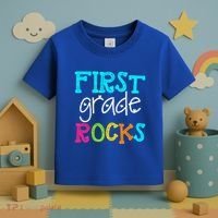 First Grade Rocks Cool Gift Team 1St Grade Teacher Funny Gift Toddler T-Shirt thumb 3