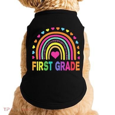 First Grade Rainbow Teacher Team 1st Grade Squad Doggie Tank