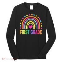 First Grade Rainbow Teacher Team 1st Grade Squad Long Sleeve Shirt thumb 0