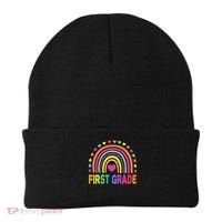 First Grade Rainbow Teacher Team 1st Grade Squad Beanie thumb 0