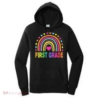First Grade Rainbow Teacher Team 1st Grade Squad Women's Hoodie thumb 0