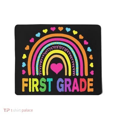 First Grade Rainbow Teacher Team 1st Grade Squad Mousepad