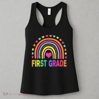 First Grade Rainbow Teacher Team 1st Grade Squad Women's Tank Top thumb 3