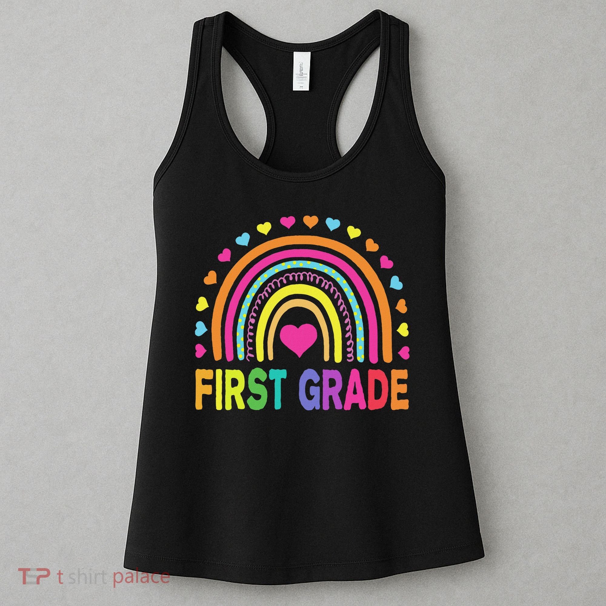 First Grade Rainbow Teacher Team 1st Grade Squad Women's Tank Top