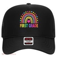 First Grade Rainbow Teacher Team 1st Grade Squad Hat thumb 0